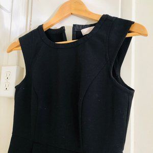 Loft Black Business Dress with Pockets 0P